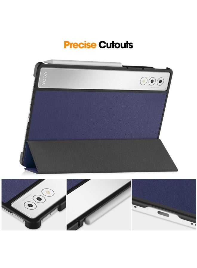 Case for Lenovo  Yoga Tab Plus 12.7 inch, Lightweight Hard Shell Folio Slim Smart Protective Cover with Multi-Angle Stand - Image 5